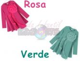 Vestido Infantil Floral Cotton, Manga Longa, 2 Cores